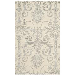 BELLA, IVORY / GREY, 3' X 5', Area Rug, BEL917A-3