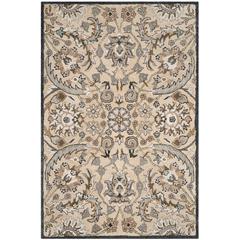 BELLA, BEIGE / MULTI, 4' X 6', Area Rug