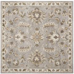 BELLA, GREY / MULTI, 5' X 5' Square, Area Rug, BEL924B-5SQ