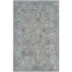 BELLA, SILVER / LIGHT BLUE, 2'-6" X 4', Area Rug