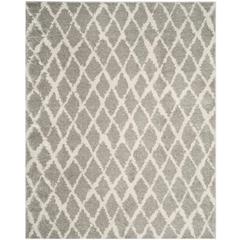 BERBER SHAG, LIGHT GREY / CREAM, 8' X 10', Area Rug, BER163B-8