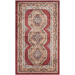 BIJAR, RED / RUST, 3' X 5', Area Rug