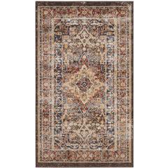 BIJAR, BROWN / RUST, 3' X 5', Area Rug, BIJ652D-3