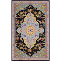 Bellagio, NAVY BLUE / MULTI, 5' X 8', Area Rug, BLG506C-5