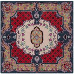 Bellagio, IVORY / PINK, 5' X 5' Square, Area Rug, BLG535A-5SQ