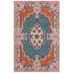 Bellagio, BLUE / PINK, 2'-6" X 4', Area Rug