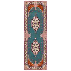 Bellagio, BLUE / PINK, 2'-3" X 7', Area Rug