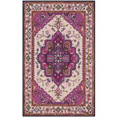 Bellagio, IVORY / PINK, 5' X 8', Area Rug, BLG541A-5