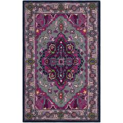 Bellagio, GREY / PINK, 2'-3" X 11', Area Rug