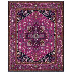 Bellagio, PINK / NAVY, 8' X 10', Area Rug
