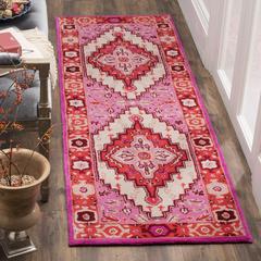 Bellagio, RED PINK / IVORY, 2'-3" X 9', Area Rug