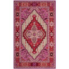 Bellagio, RED PINK / IVORY, 5' X 8', Area Rug