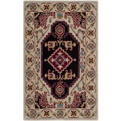 Bellagio, BEIGE / BLACK, 2'-6" X 4', Area Rug