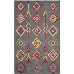 Bellagio, DARK GREY / MULTI, 5' X 8', Area Rug, BLG551A-5