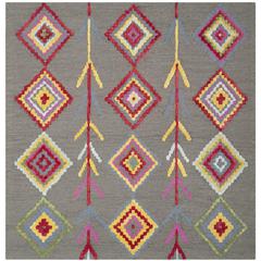 Bellagio, DARK GREY / MULTI, 5' X 5' Square, Area Rug, BLG551A-5SQ