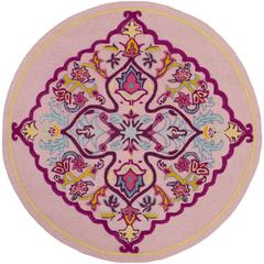 Bellagio, PINK / MULTI, 5' X 5' Round, Area Rug, BLG605A-5R