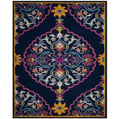 Bellagio, NAVY BLUE / MULTI, 8' X 10', Area Rug, BLG605C-8