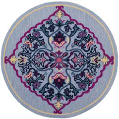 Bellagio, BLUE / MULTI, 5' X 5' Round, Area Rug