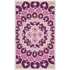 Bellagio, PINK / IVORY, 3' X 5', Area Rug
