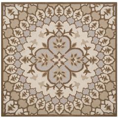 Bellagio, IVORY / DARK BEIG, 5' X 5' Square, Area Rug