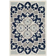 Bellagio, NAVY BLUE / IVORY, 2' X 3', Area Rug
