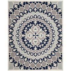 Bellagio, NAVY BLUE / IVORY, 8' X 10', Area Rug
