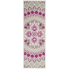 Bellagio, GREY / IVORY, 2'-3" X 7', Area Rug