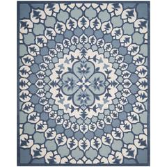 Bellagio, IVORY / BLUE, 8' X 10', Area Rug