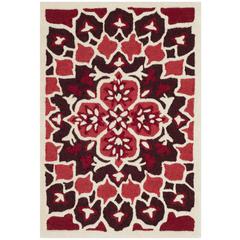 Bellagio, RED / IVORY, 2' X 3', Area Rug