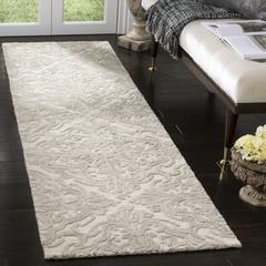 BLOSSOM, IVORY / GREY, 2'-3" X 8', Area Rug, BLM103A-28