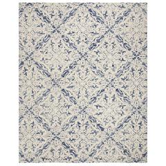 BLOSSOM, BLUE / IVORY, 8' X 10', Area Rug, BLM103M-8