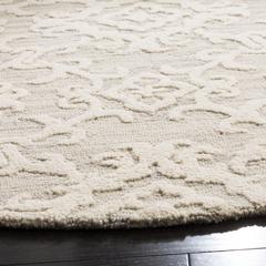 BLOSSOM, GREY / IVORY, 6' X 6' Round, Area Rug, BLM104A-6R