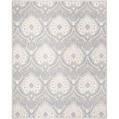 BLOSSOM, LIGHT GREY / IVORY, 8' X 10', Area Rug, BLM106A-8