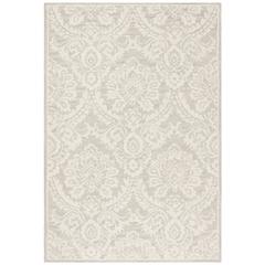 BLOSSOM, SILVER / IVORY, 4' X 6', Area Rug, BLM106G-4