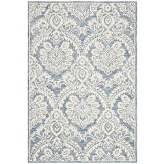 BLOSSOM, BLUE / IVORY, 4' X 6', Area Rug, BLM106M-4