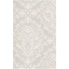 BLOSSOM, LIGHT GREY / IVORY, 2'-6" X 4', Area Rug, BLM107A-24