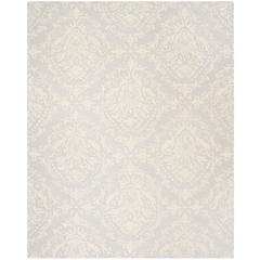 BLOSSOM, LIGHT GREY / IVORY, 8' X 10', Area Rug, BLM107A-8