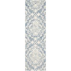 BLOSSOM, BLUE / IVORY, 2'-3" X 8', Area Rug, BLM107B-28