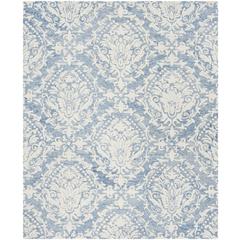 BLOSSOM, BLUE / IVORY, 8' X 10', Area Rug, BLM107B-8