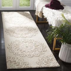 BLOSSOM, IVORY / BEIGE, 2'-3" X 8', Area Rug