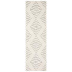 BLOSSOM, IVORY / SILVER, 2'-3" X 8', Area Rug