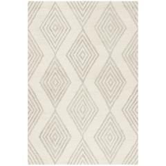 BLOSSOM, IVORY / SILVER, 4' X 6', Area Rug