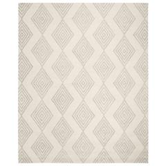 BLOSSOM, IVORY / SILVER, 8' X 10', Area Rug