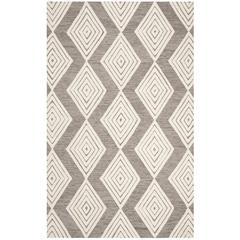 BLOSSOM, DARK GREY / IVORY, 5' X 8', Area Rug, BLM111F-5