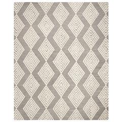 BLOSSOM, DARK GREY / IVORY, 8' X 10', Area Rug