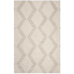 BLOSSOM, SILVER / IVORY, 5' X 8', Area Rug, BLM111G-5
