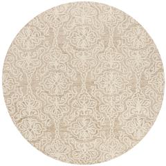 BLOSSOM, BEIGE / IVORY, 6' X 6' Round, Area Rug, BLM112B-6R