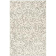 BLOSSOM, SILVER / IVORY, 4' X 6', Area Rug, BLM112G-4