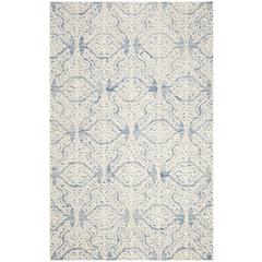 BLOSSOM, BLUE / IVORY, 5' X 8', Area Rug, BLM112M-5