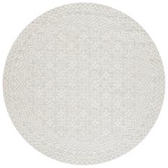 BLOSSOM, GREY / IVORY, 6' X 6' Round, Area Rug, BLM114F-6R